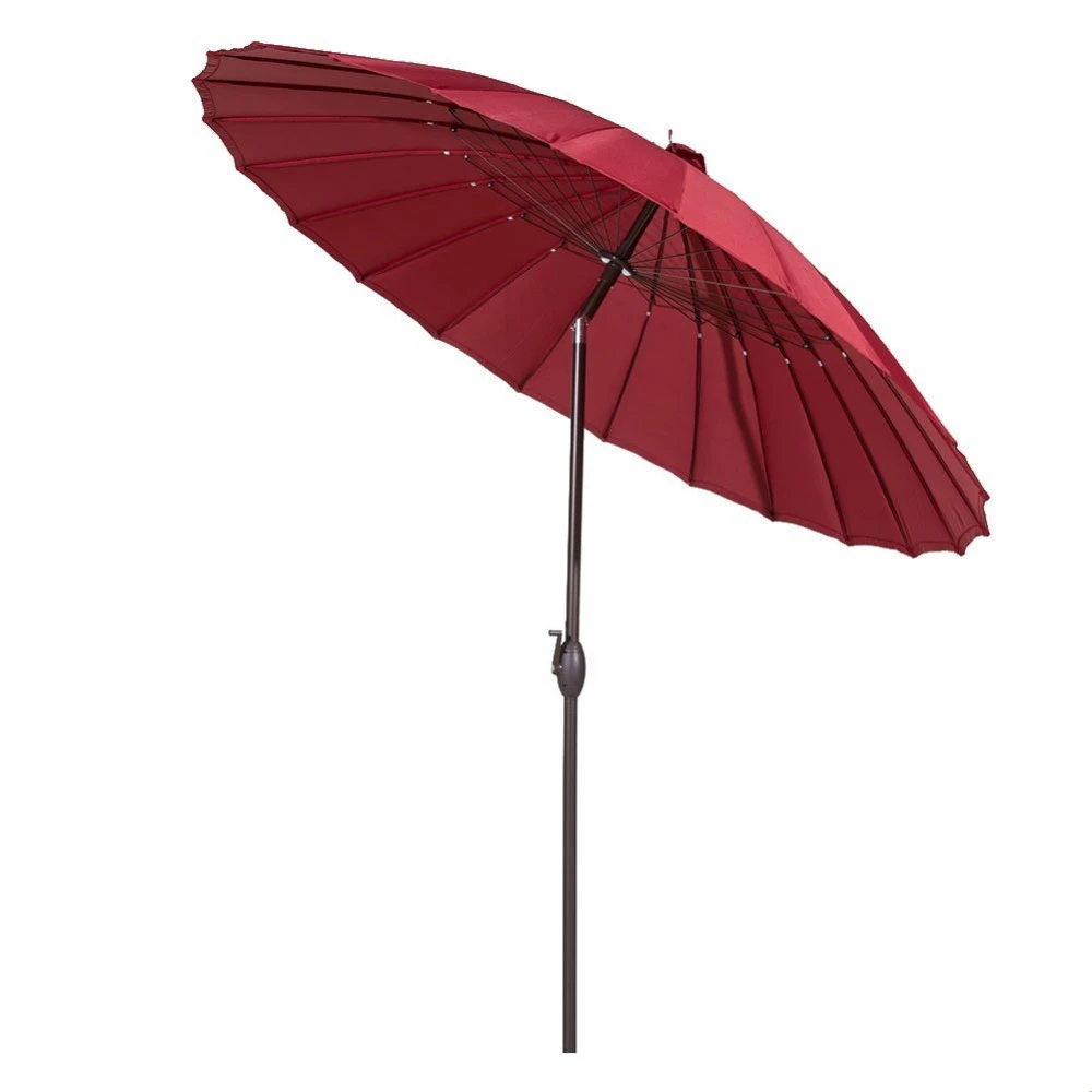 Abba Patio 8 5 Round Parasol Patio Umbrella With Push Button Tilt And Crank 24 Steel Wire Ribs Uv Resistant Fabric Parasol Patio Umbrella Parasol Patiopatio Umbrella Aliexpress