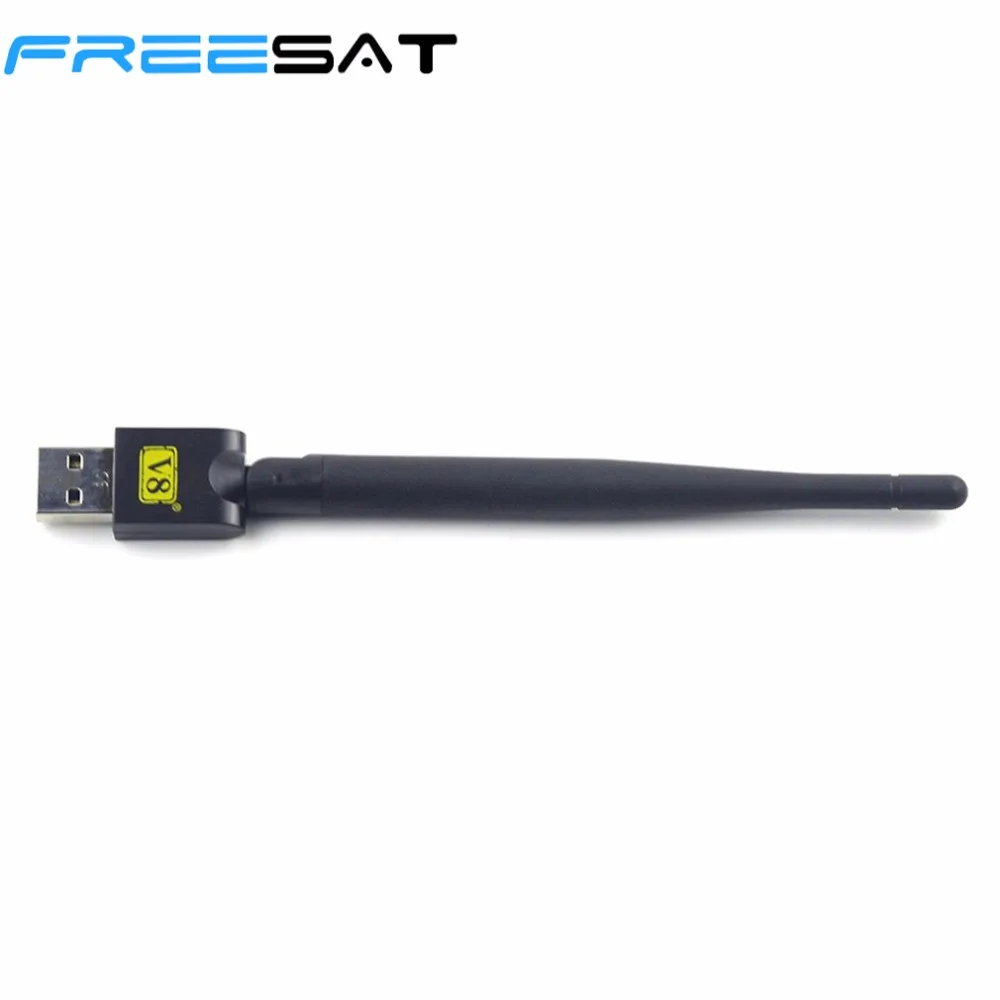 FREESAT USB WiFi с антенной работает для Freesat V7 V8 серии цифровых спутниковых приемников для ТВ-приставки стабильный сигнал