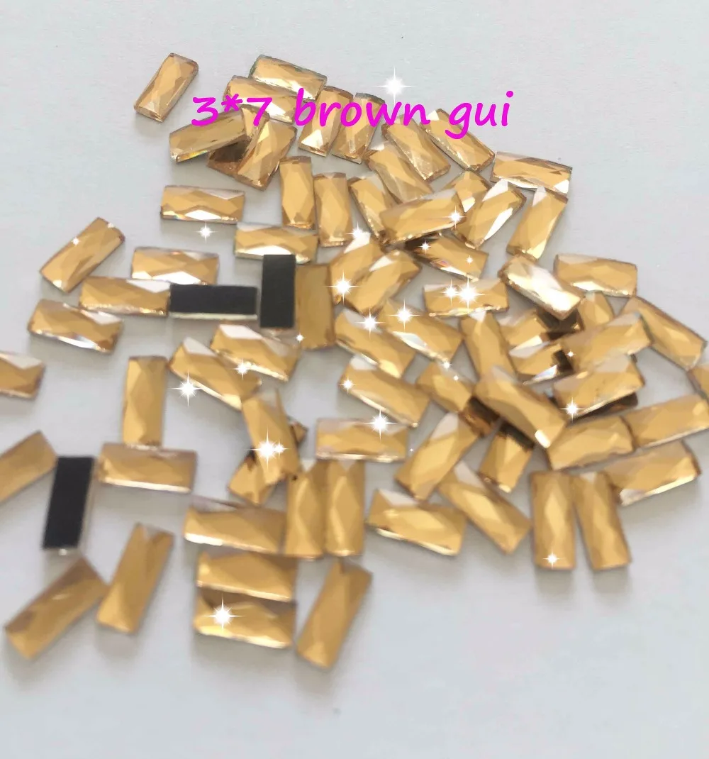 DIY strass Hot Sale square 3*7mm 200pcs/pack Glass Flatback Crystal Hotfix Rhinestones iron on clothes glitter accessaires-in Rhinestones from Home & Garden ...