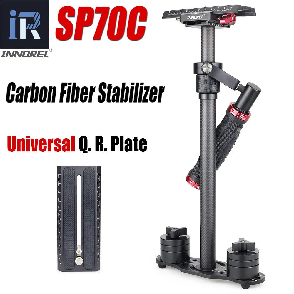  SP70C Professional Portable Carbon Fiber Mini Handheld Camera Stabilizer DSLR Camcorder Video Stead