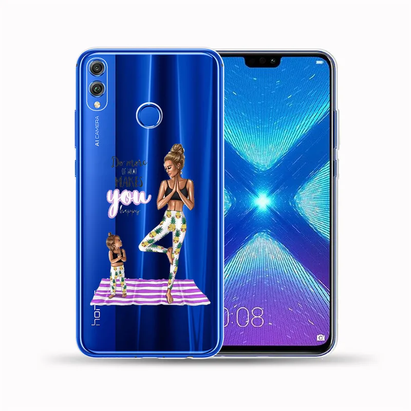 Волосы для мам и детей, девочек queen Мягкий ТПУ чехол Обложка для huawei Honor 9 10 Lite 8X 6X Y5 Y6 II Y3 Y7 Y9 Y5 Prime NOVA 3 3I 4 - Цвет: 5