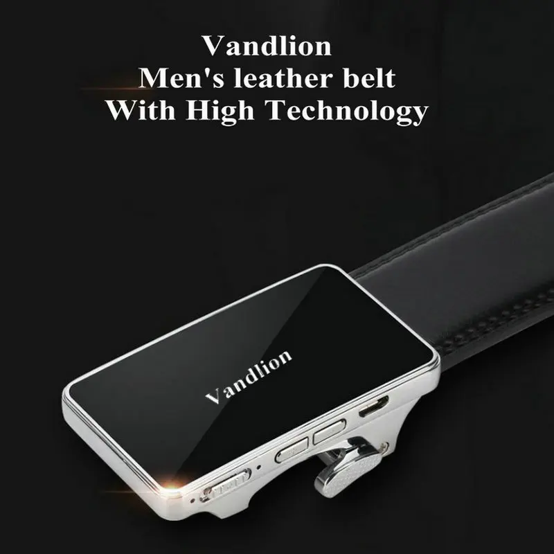 Vandlion Digital Voice Recorder PU Leather Men's Male Waist Belts Audio Recording Dictaphone Long Life Business Sound Recorders Vandlion Digital Voice Recorder PU Leather Men's Male Waist Belts Audio Recording Dictaphone Long Life Business Sound Recorders
