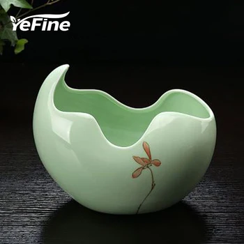 

YeFine Ceramic Flower Pot For Garden Succulent Plants Brief Crafts Home Decor Bonsai Planter Flowerpots Office Decorative Vases