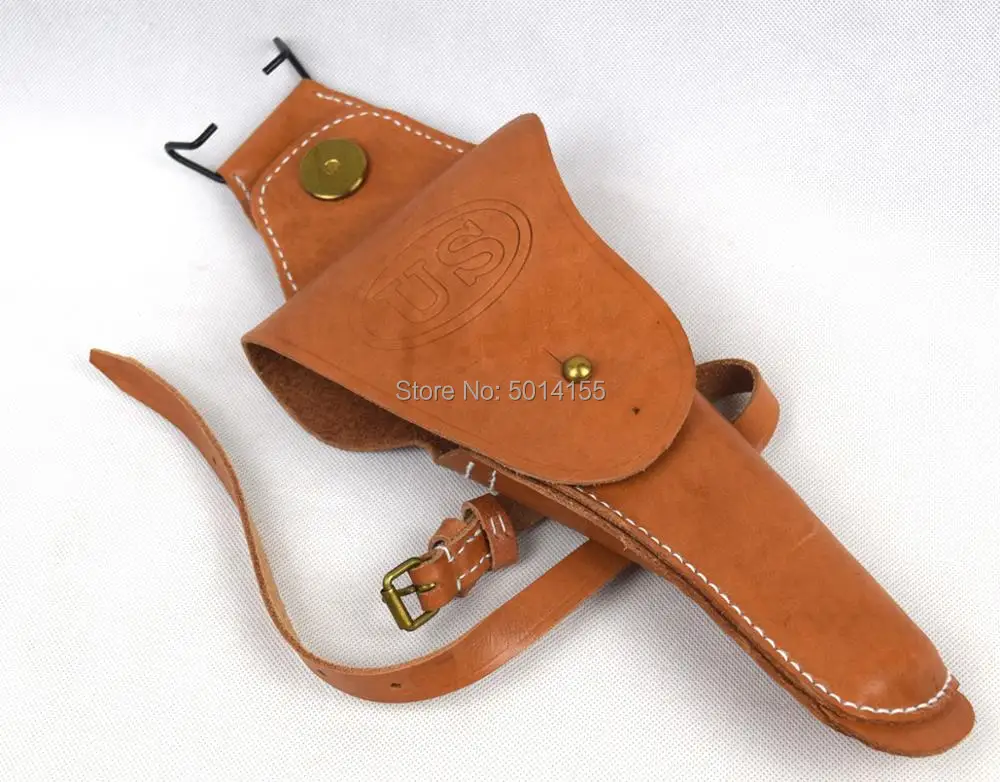 

Replica WW2 US Colt Type M1911 Cavalry Brown With Leg Strap Leather Pistol Holster