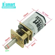 1 adet Bringsmart N20 mikro motor elektrikli şanzıman motoru 3v 6v 12v 15/30/50/60/100/200/300/500/600/1000/1500 d/d