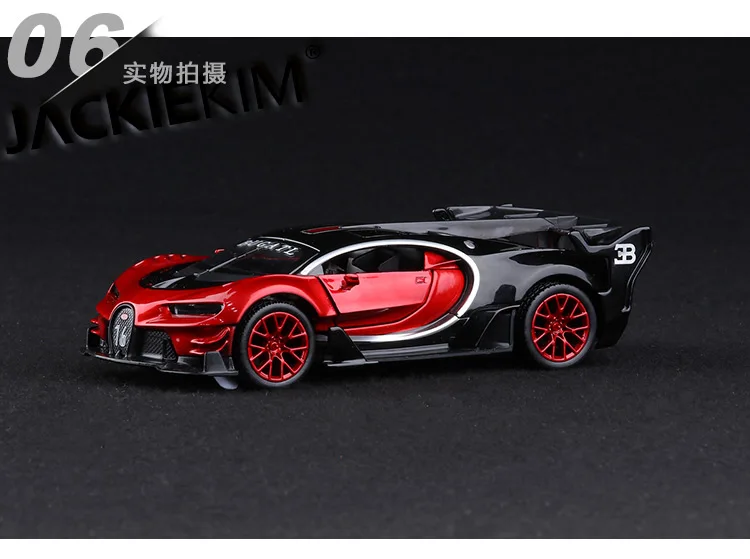 1:32 Масштаб Bugatti VISION GT Металлический Игрушечный сплав автомобиль Diecasts& игрушечный Транспорт модель автомобиля Миниатюрная модель автомобиля игрушки для детей Подарки