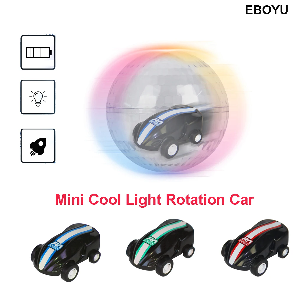 EBOYU F137 вращающийся ультра-Быстрый мини-автомобиль с крутым светильник