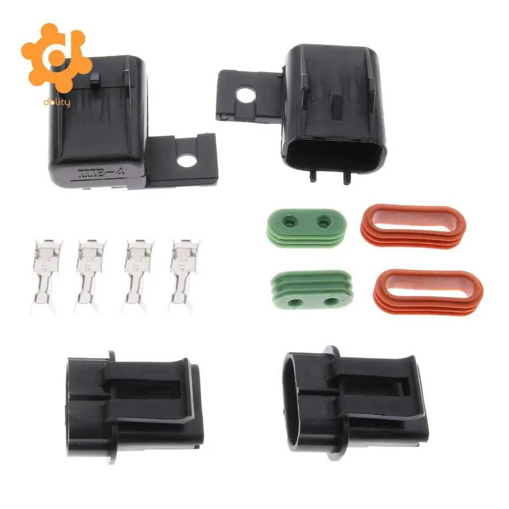 2 Sets Car Boat JH7018 Middle ATO ATC Blade Fuse Box Block with Terminals