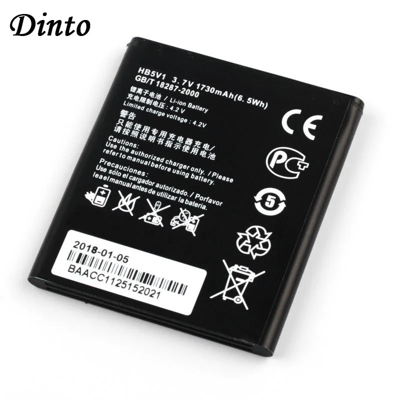 Dinto HB5V1 Li-Ion Smartl телефон Батарея для huawei Honor BEE Y511 Y518 Y300C Y516 Y535C Y500 G350 T8833 Y360-u61 Y336-U02