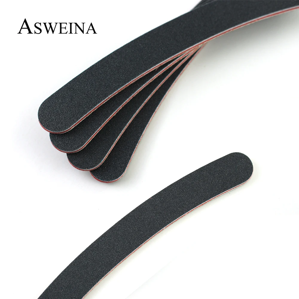 

5Pcs/Lot Black Professional Nail Art Files 100/180 Grit Curve Polish Sandpaper Cuticle Clean File Manicure Pedicure Tools