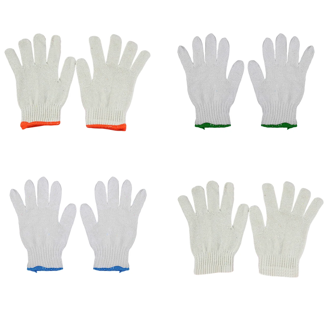 

Dewtreetali 1Pair Soft Comfortable White Cotton Yarn Working Protection Gloves Car Repair Security Tool Garden Labor Gloves
