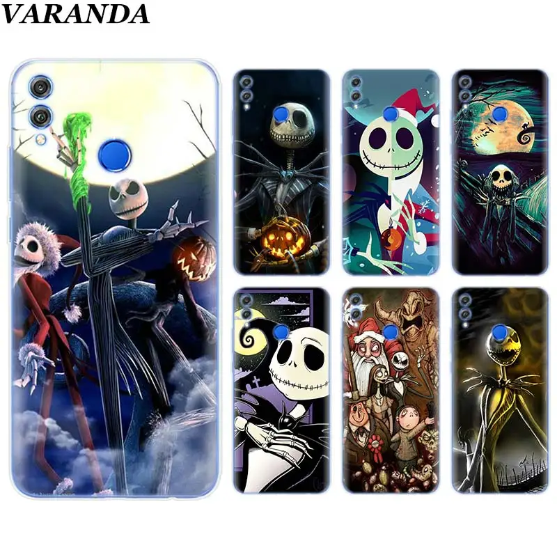 

The Nightmare Before Christmas Silicone Soft Case for Huawei Honor 8X 8C 8S 8A 9 10 Lite 20i View 20 Y6 Y7 Y9 2019 Case Coque