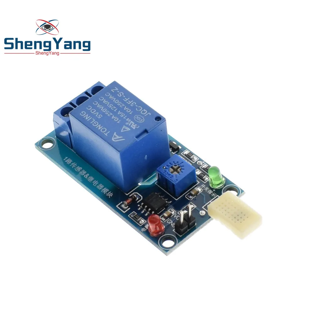 

ShengYang HR202 DC 5V 1 Channal 1CH Humidity Sensor Switch Relay Module Control Board Humidity Sensor Module