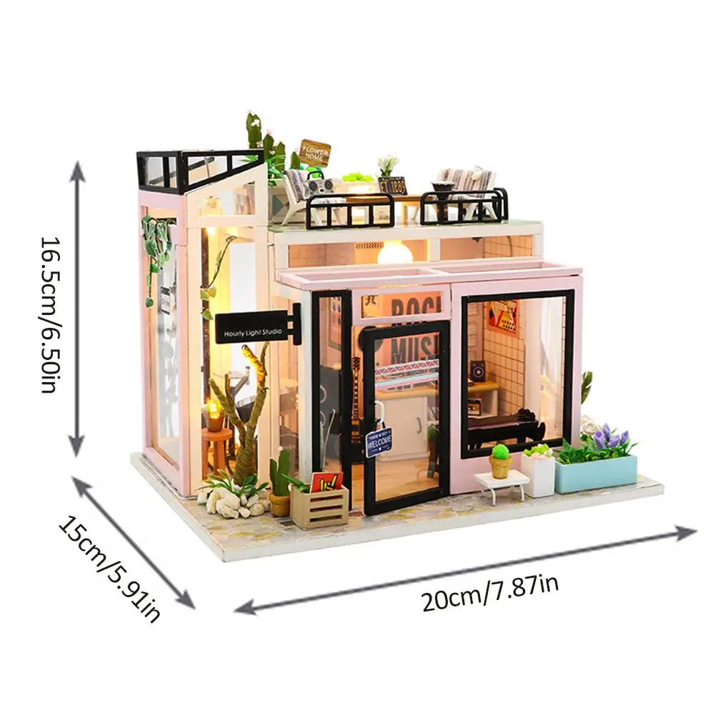 DIY маленький дом модель головоломка Строительная Модель Сборка современный стиль ручной работы ремесло имеет коллекционное значение
