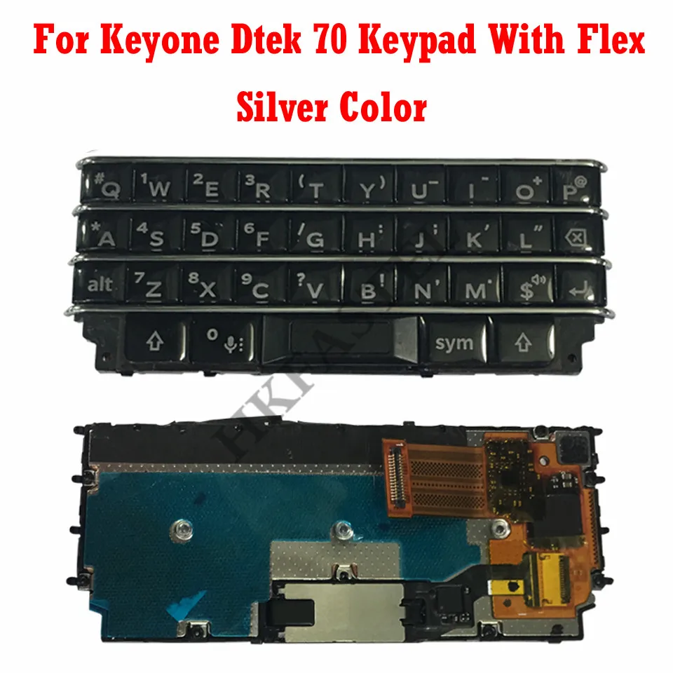 HKFASTEL keyboard For BlackBerry keyone Dtek70 Original Mobile Phone Button Flex Cable Keypad For keyone replace Housing Cover