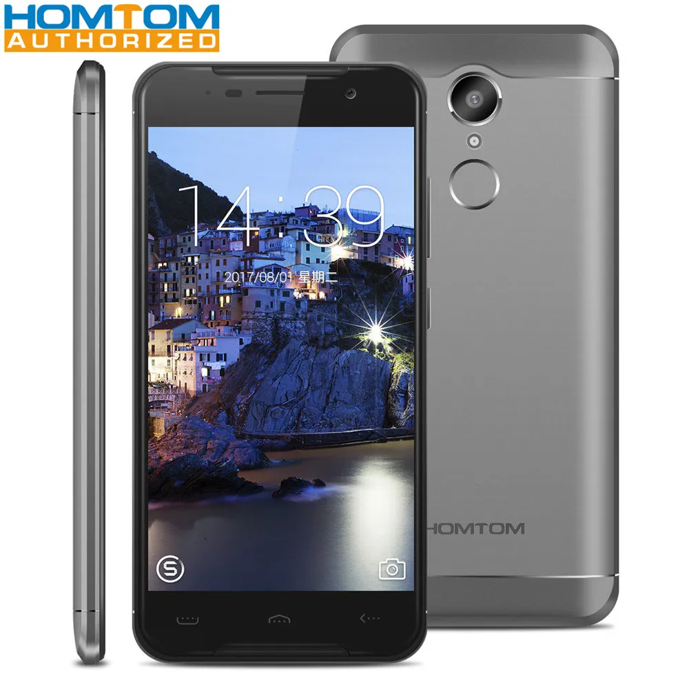 Восстановленное HOMTOM HT37 PRO 4 г смартфон Android ядра 3 Гб 32 мобильный телефон 5,0 дюймов сканер отпечатков пальцев Большой Батарея