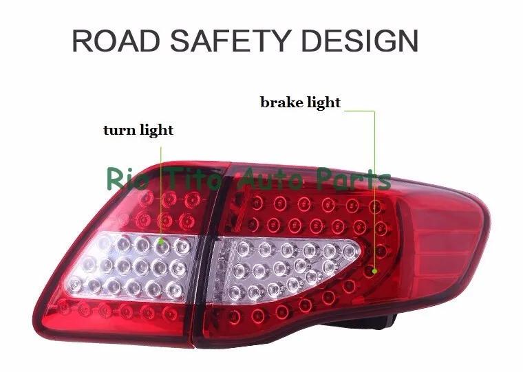 1 пара абсолютно новая горячая распродажа led тюнинг задние фонари светодиодные задние фонари задние лампы подходят для toyota corolla 2007-2009'