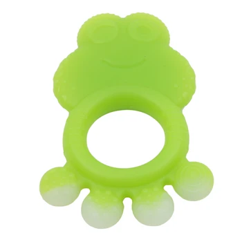 

1 Pcs Silicone Teethers Ring Teether Silicone Chew Charms Baby Teething Teeth Gift Toys Baby Silicone Bead Teether