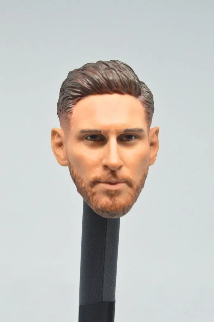 1//6 Messi Barcelo Lionel Head Sculpt Football Star Carving F 12/" Male Figure