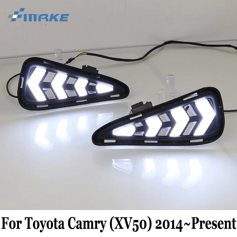 DRL For Toyota Camry XV50 2015 2016 2017 12V Car Daytime Running Light Cornering Lamp Car