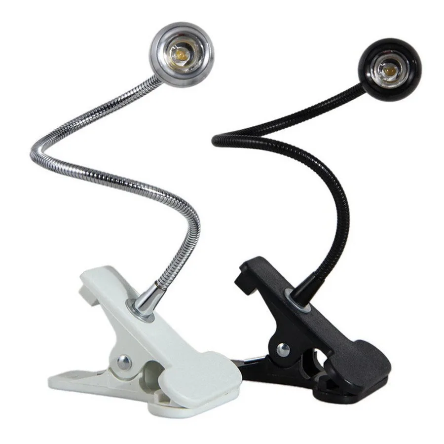 

USB Operated Clip Reading Light with Switch DC5V Flexible Goose Neck Desk Lamp for Bedroom Office D