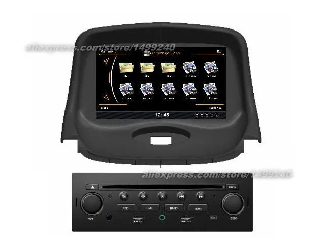 Для Peugeot 206 2004 2005 2006 2007 2008 2009 Автомобильная система GPS навигации Радио CD DVD HD экран