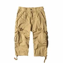 Одежда Мужские шорты Лето Модные мужские однотонные комбинезоны с карманами и пуговицами ветрозащитные Комбинезоны Шорты spodenki meskie