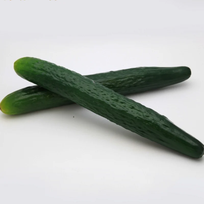 2 предмета мягкий полиуритановый материал искусственный реалистичный зеленый огурец поддельные растительного украшения