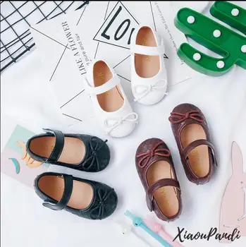 

2018 Spring New Princess princess shoes Soft face shoes Korean Simple Children's shoes Casual shoes Cover feet