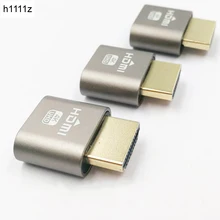 1 шт. VGA виртуальной Дисплей адаптер HDMI 1.4 DDC EDID заглушка Безголовый призрак Дисплей эмулятор видео карты плиты замка