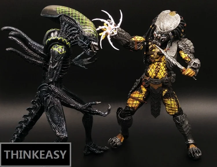 Aliens vs Predator AVP Ganso Lone wol Joint can move doll movie Person Model Decoration figure Toys gift computer table decorate