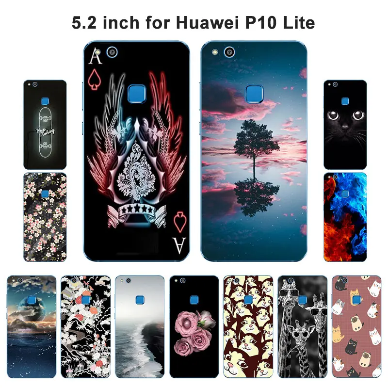 Чехол для Huawei P10 lite Обложка блестящий рисунок 5 2 дюйма Lite чехол P10lite|Бамперы| |