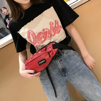 

Fashion Waist Bag Belt Women Men Unisex Leather Hip Bum Bags Fashion Letter Chest Handbag Casual Fanny Pack Bag for Men 2019