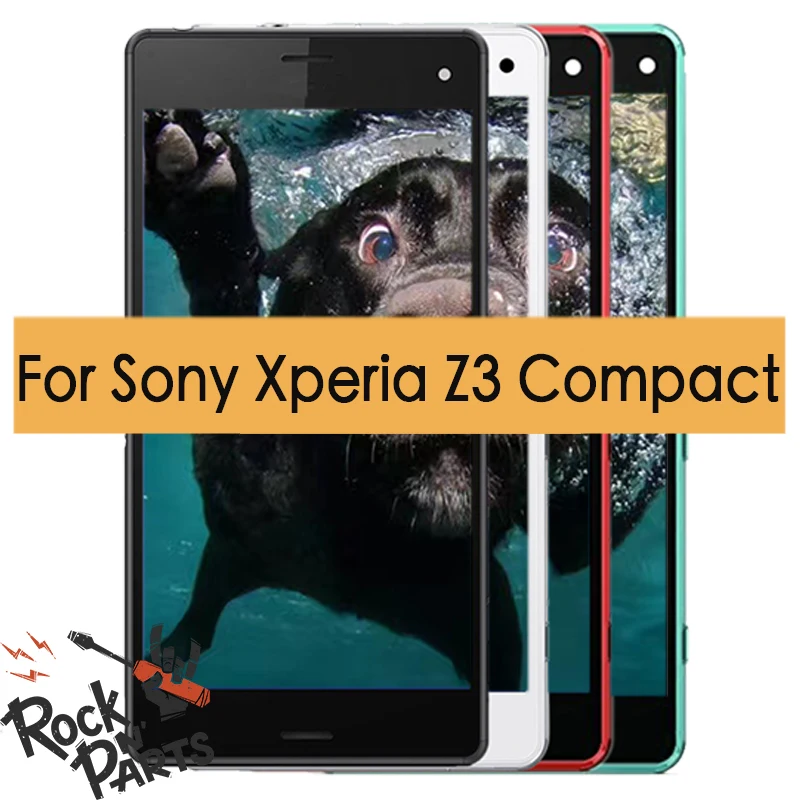 

ORIGINAL LCD Display For SONY Xperia Z3 Compact Display Touch Screen with Frame Z3 Mini D5803 D5833