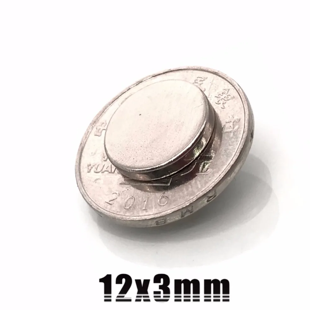 Высокое качество 20 шт 12х3 мм супер сильные круглые Дисковые Магниты редкоземельные неодимовые магниты N35 12*3 мм