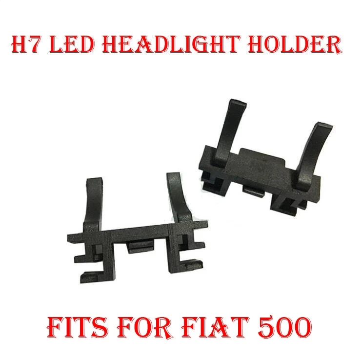 2PCS H7 LED Headlight Conversion Kit Bulb Holder Adapter Base Retainer
