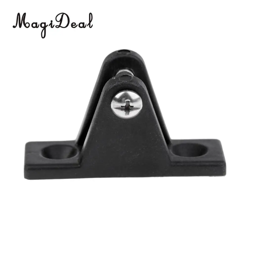MagiDeal Boat Kayak Angled Deck Hinge Mount Black Nylon Fitting Hardware with Bolt for Inflatable Canoe Fishing Boat Dinghy Acce
