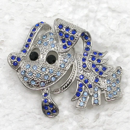 

Wholesale Puppy Dog Rhinestone Pin brooches C101953