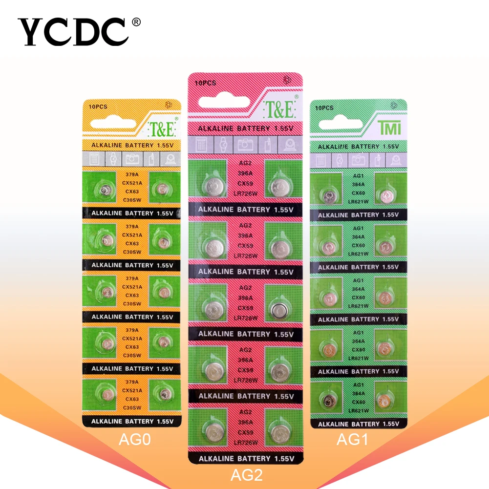 AG0 AG1 AG2 AG3 AG5 Pro часы Батарея 10 шт. 1,55 V AG4 ag4 377a 377 lr626 sr626sw sr66 lr66 щелочные батареи таблеточного монета