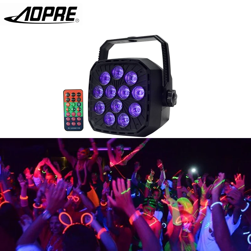 AOPRE UV Led Stage Light Disco Light Ball With DMX 512 12W Stage Lighting Effect Lights