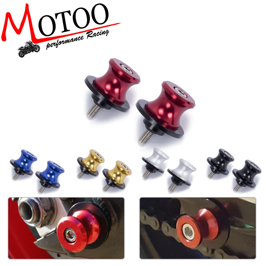 

Motoo - Motorcycle Swingarm Spools Slider 6mm Stand Screws For YAMAHA FZ1 FZ6 FZ8