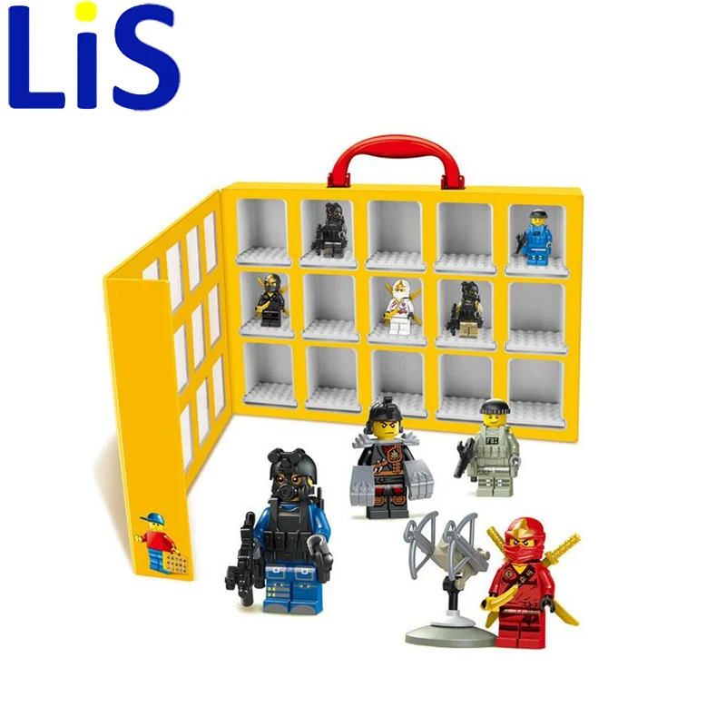 

(Lis)2017 New 79060 Portable Mini house Display Case Building Blocks Toys Storage Box U51