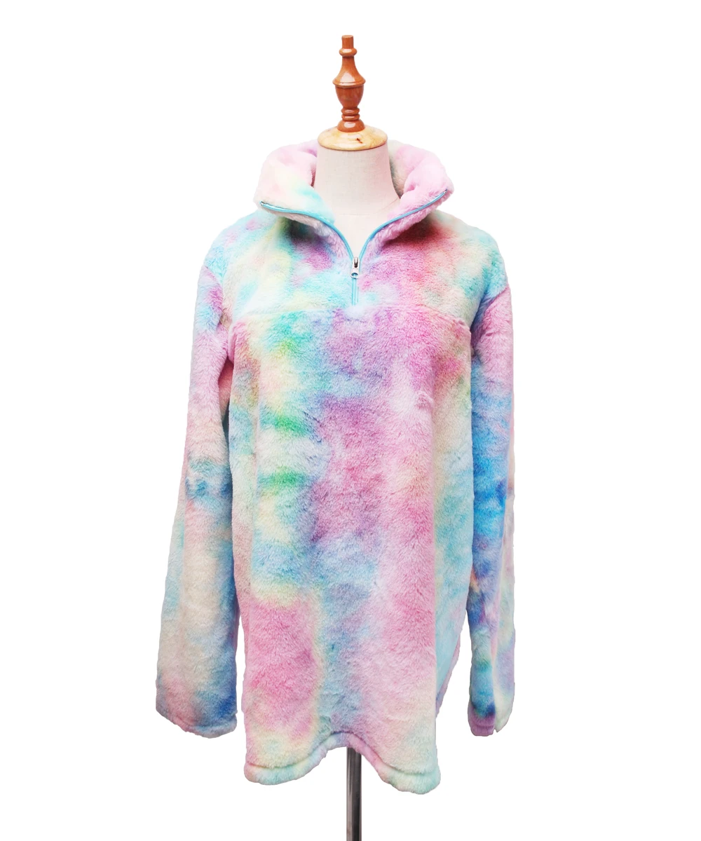 Rainbow sherpa pullover Clearance