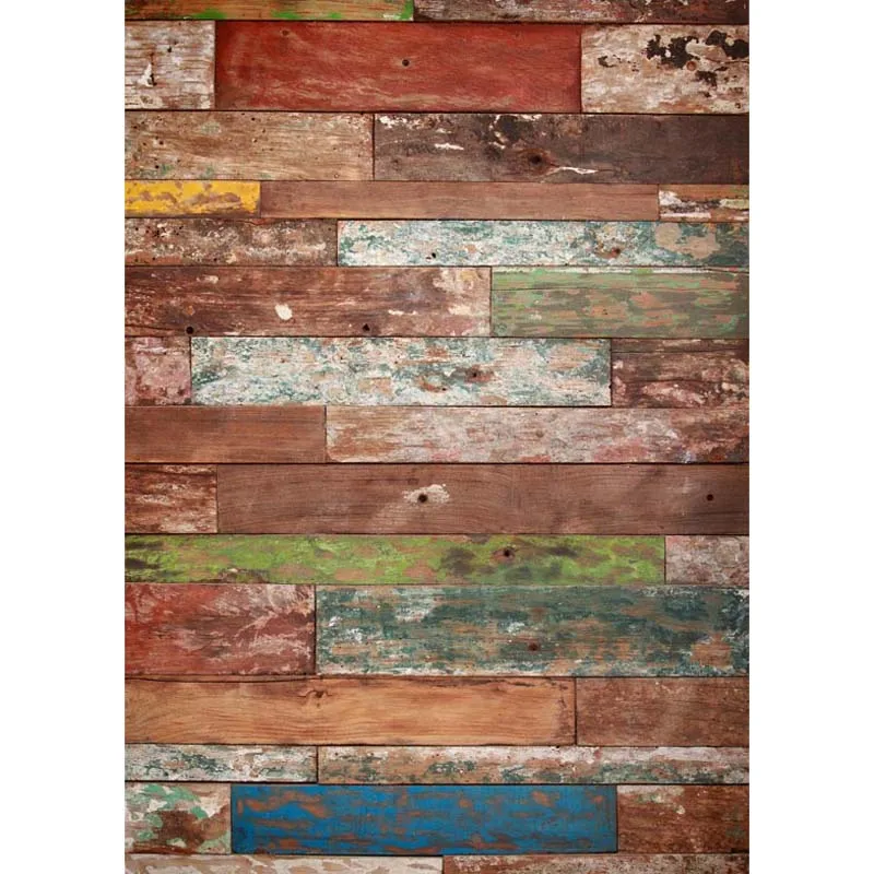 8x8FT Vintage Wood Pallets Planks Timber Wall Custom Photography