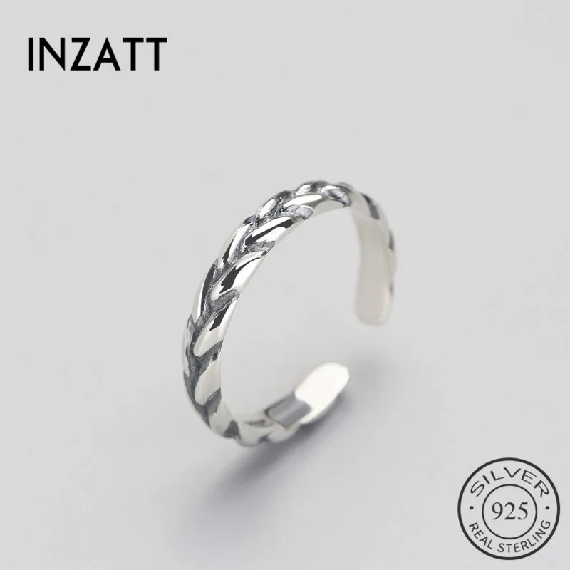 

INZATT Vintage Serpentine Ring 100% 925 Sterling Silver For Women Party Birthday Fashion Jewelry Bague femme GirlFriend Gift
