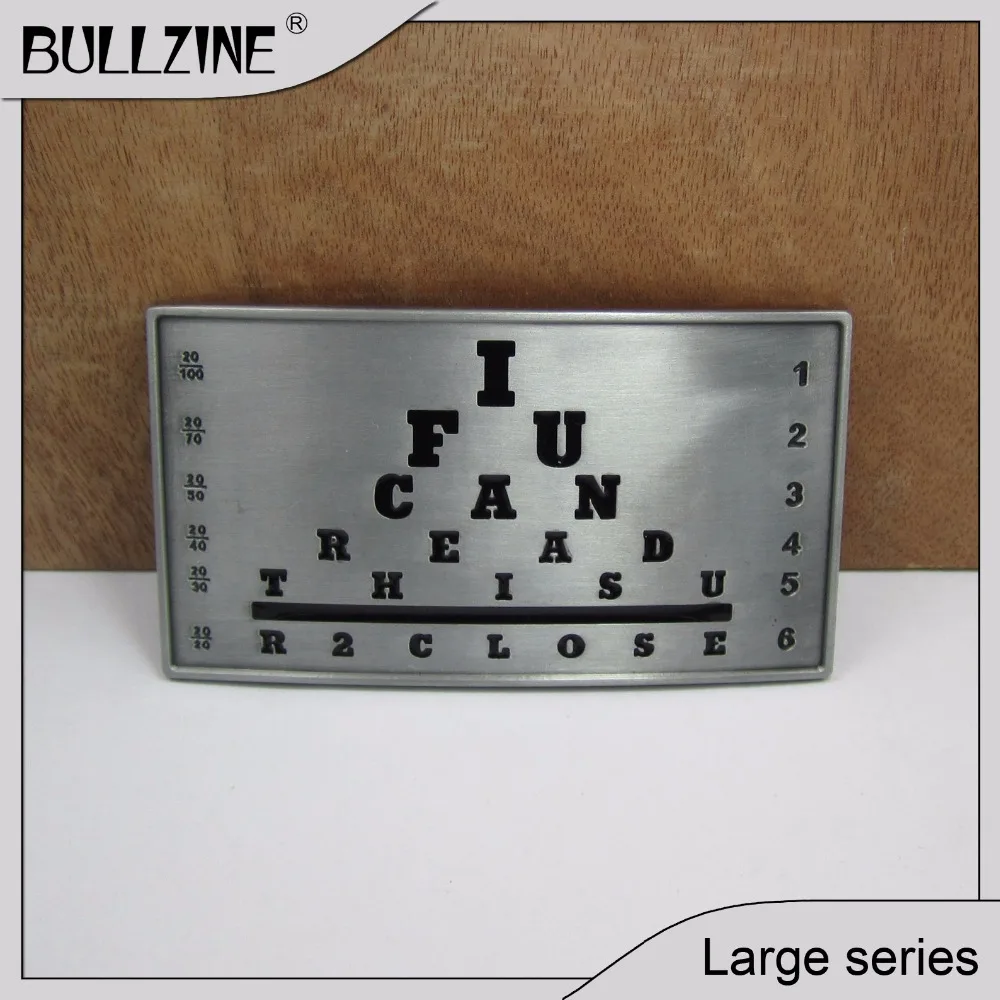 

The Bullzine Fashion belt buckle with pewter finish FP-02606 suitable for 4cm width belt