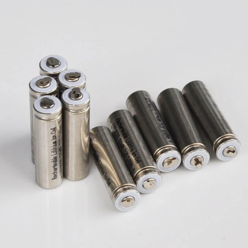 

10PCS 3.2V LifePo4 Rechargeable Battery 10370 10360 lithium cell baterias with tabs 150MAH for e-cigarette power device