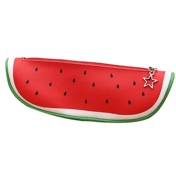 

Fruit Style Cute School Pencil Case for Girls Novelty Leather Pencil Bag Kawaii Stationery Office School Supplies
