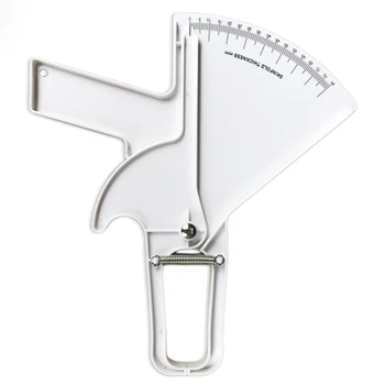 

Plastic White Personal Body Fat Tester Caliper for Accurate Measure 0-80cm Practical Body Fat Tester