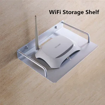 

Wireless Wifi Router Telephone Shelf Panel Wall Hanging Plug Board Bracket Cable Storage
